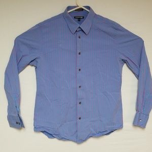 Express Modern Fit Stretch Cotton Button Up